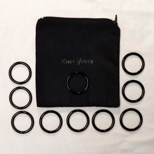 1.5" Black Rope Rings