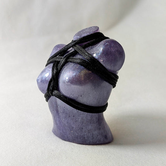 Jojo .5, Grey Purple + Black Rope w Pentagram