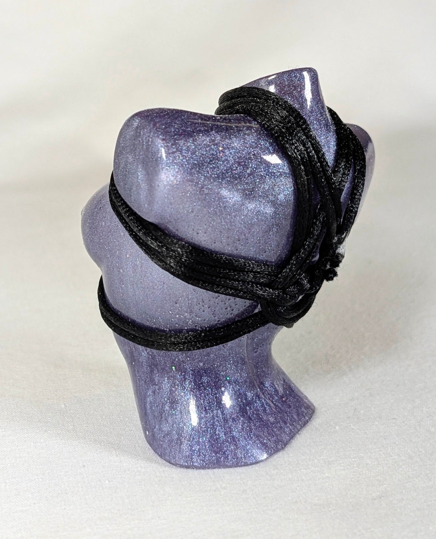 Jojo .5, Grey Purple + Black Rope w Pentagram