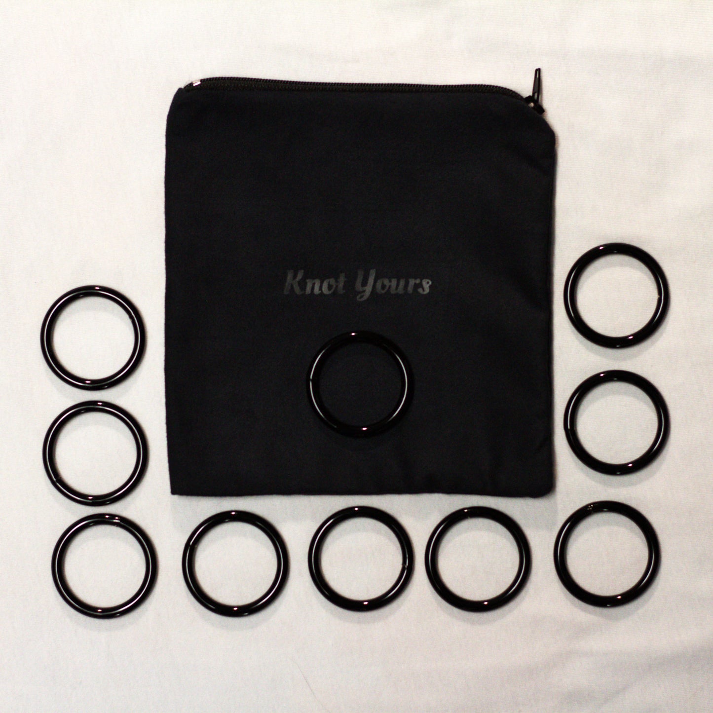 1.5" Black Rope Rings