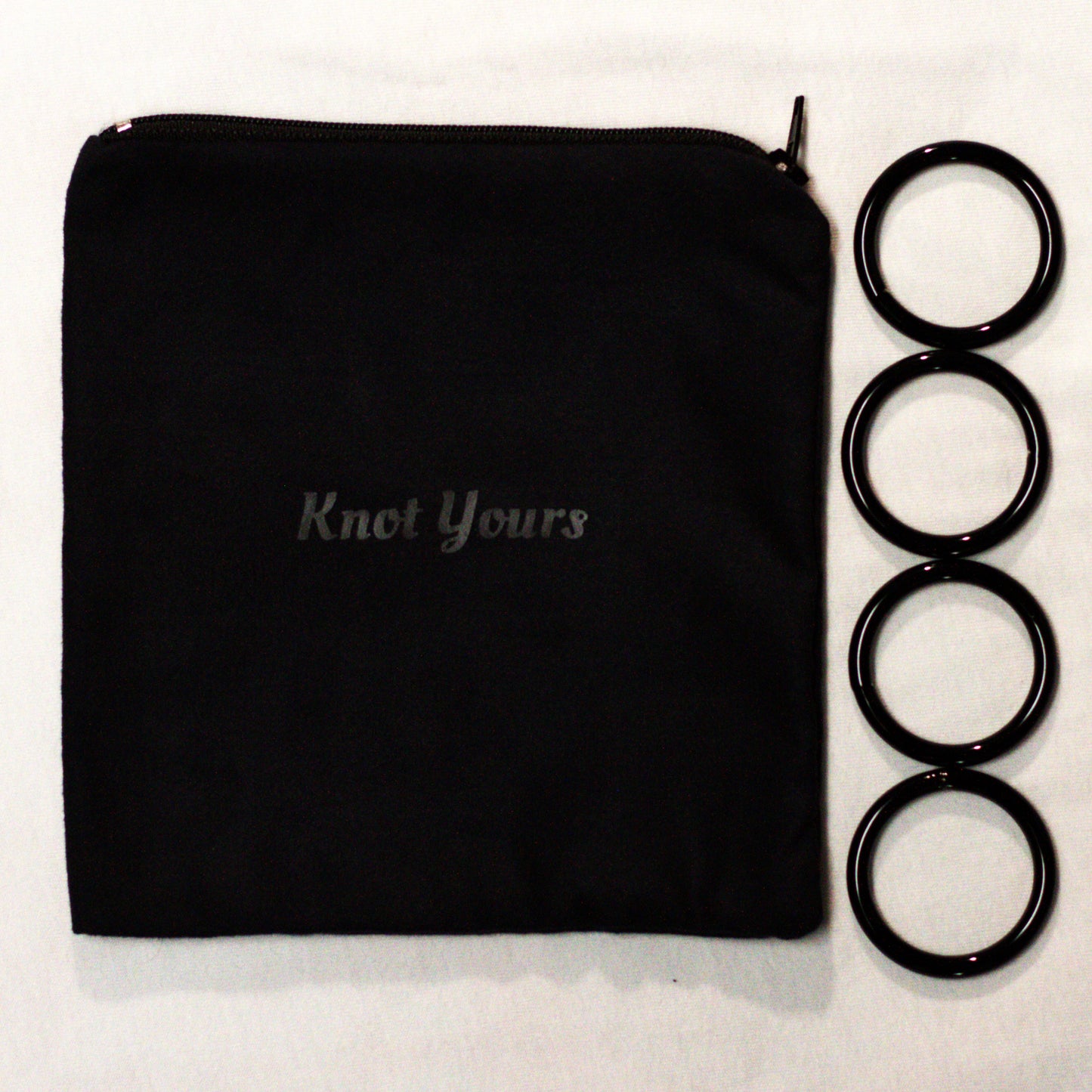 1.5" Black Rope Rings