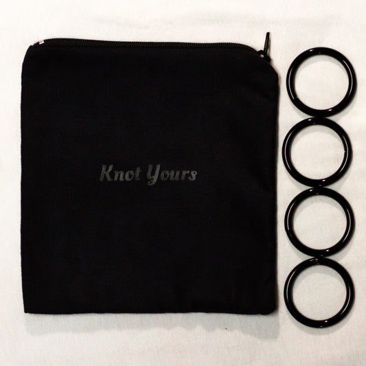 1.5" Black Rope Rings