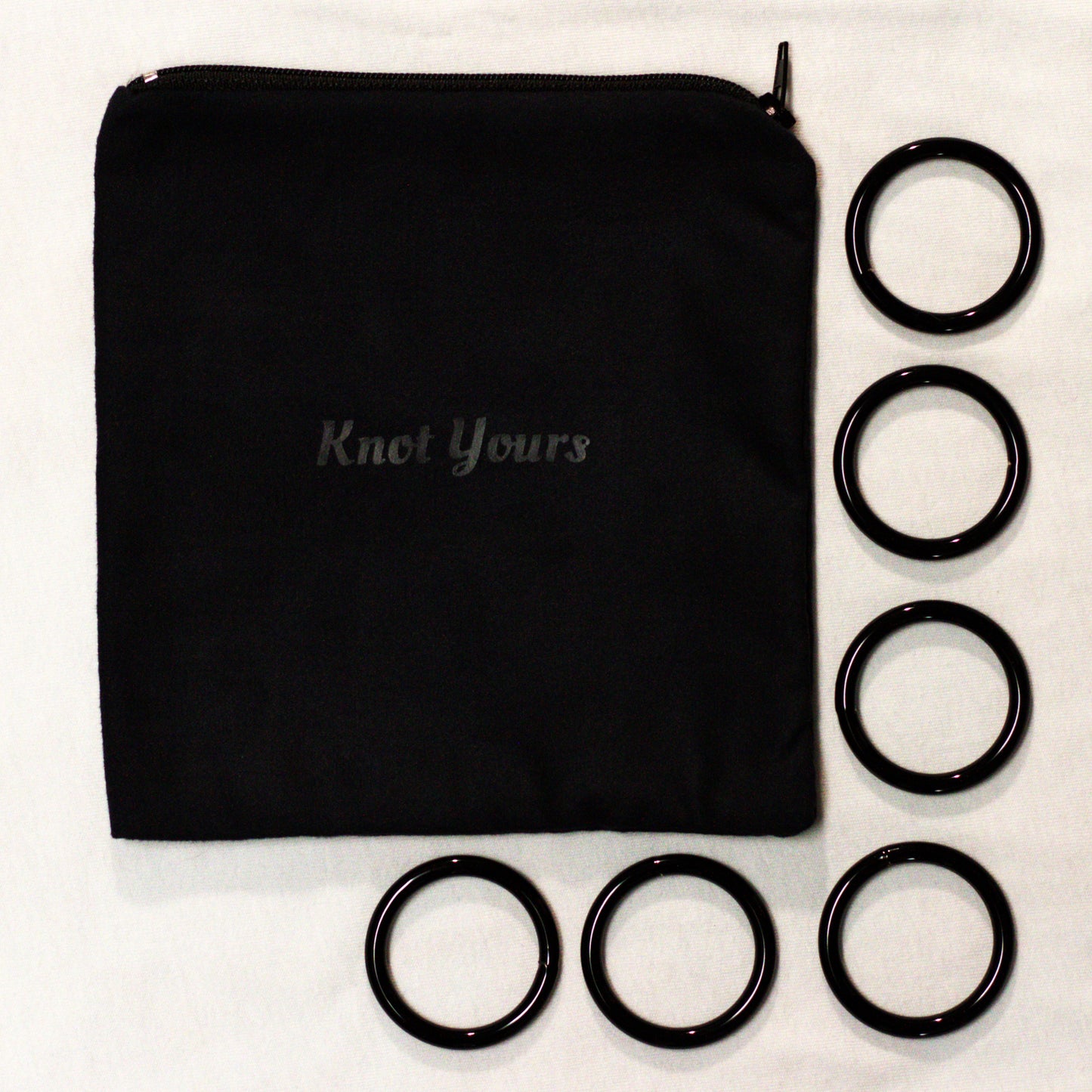 1.5" Black Rope Rings