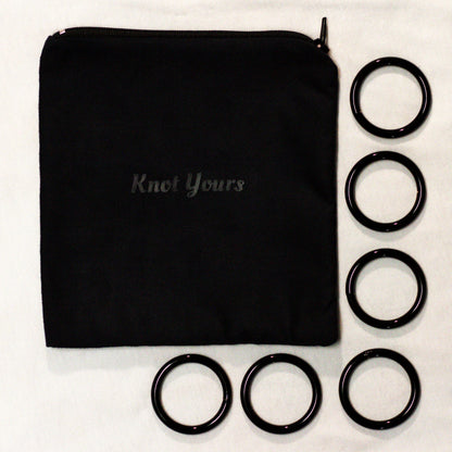 1.5" Black Rope Rings