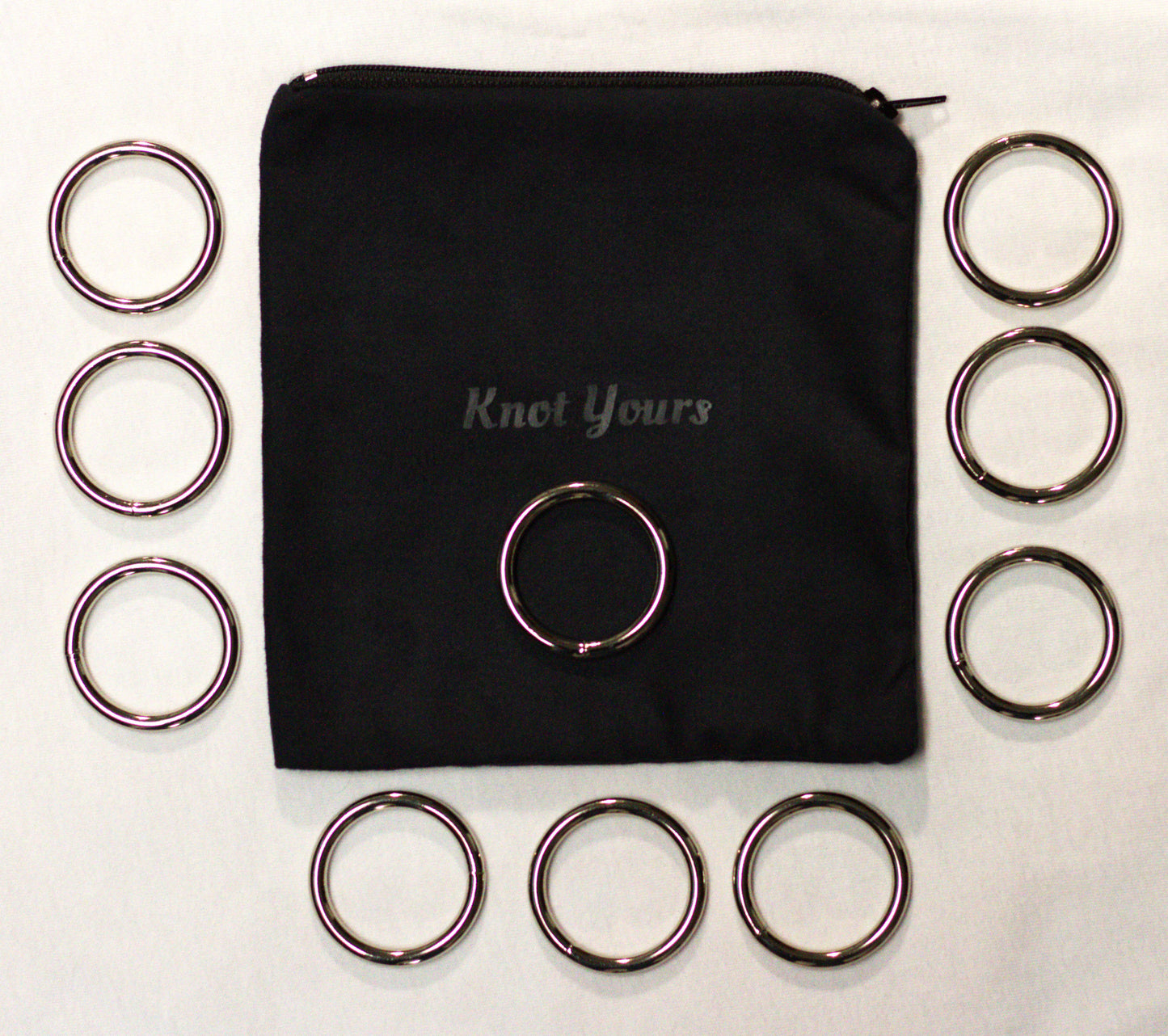 1.5" Silver Rope Rings