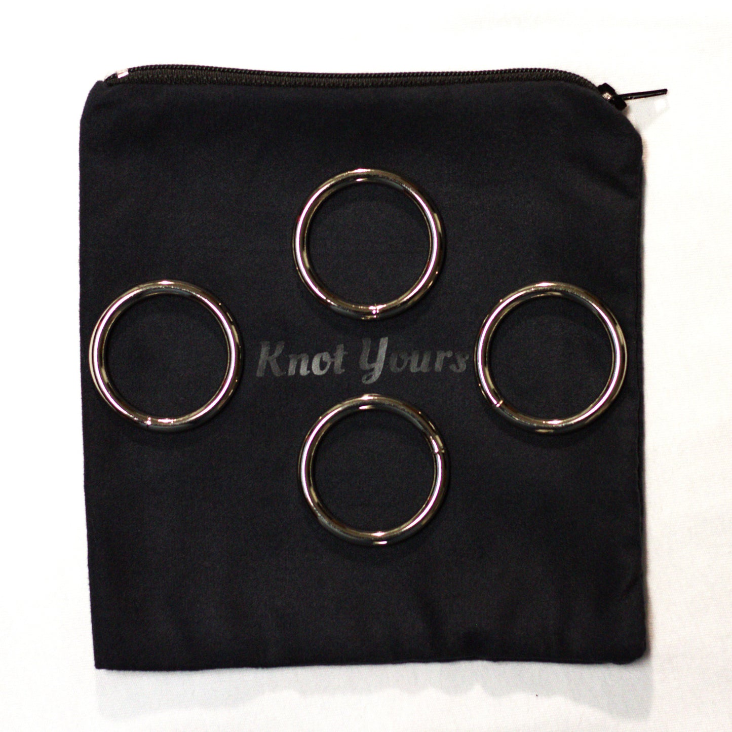 1.5" Silver Rope Rings