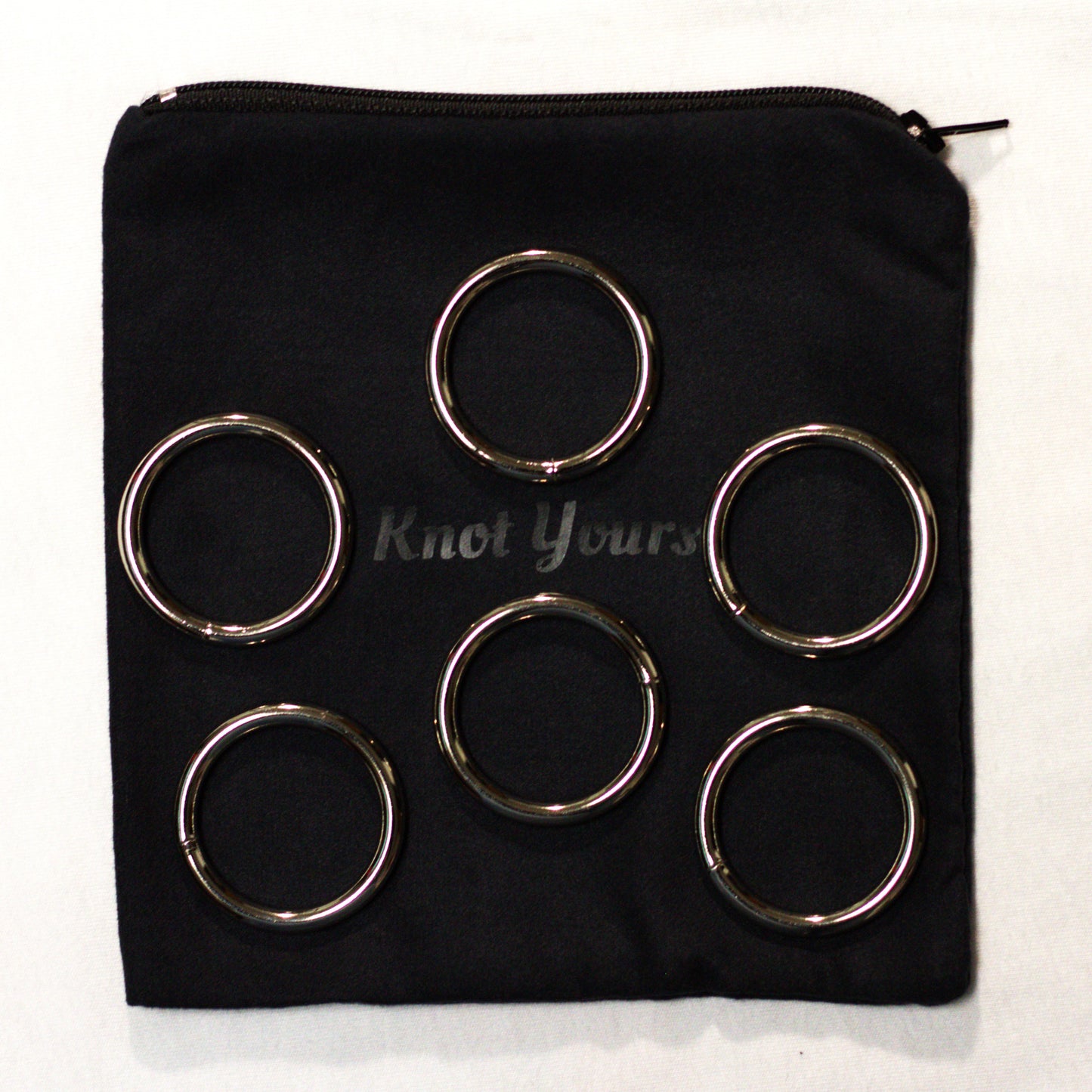 1.5" Silver Rope Rings