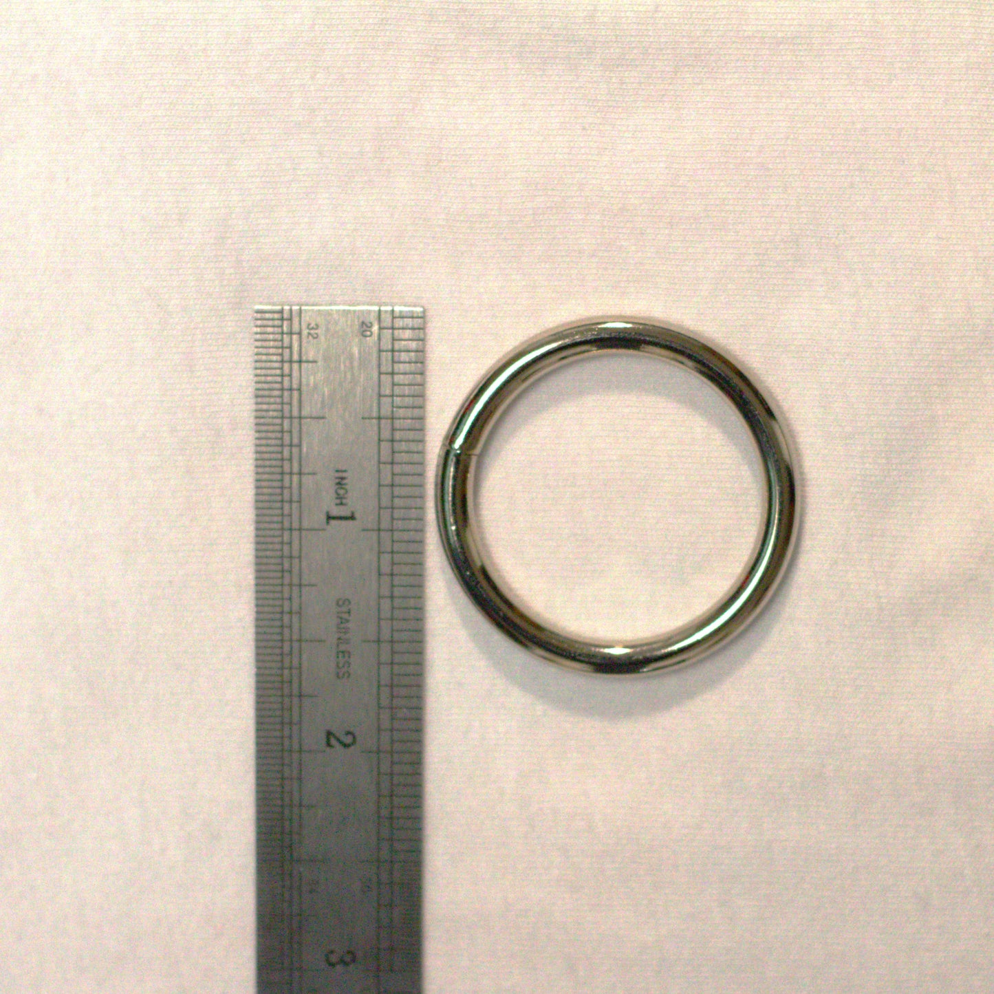 1.5" Silver Rope Rings