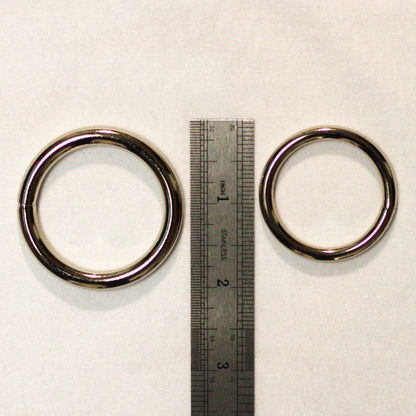 1.5" Silver Rope Rings