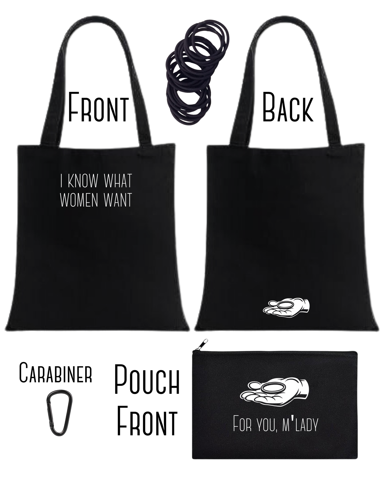 The What Women Want Bag Set [w hair ties]