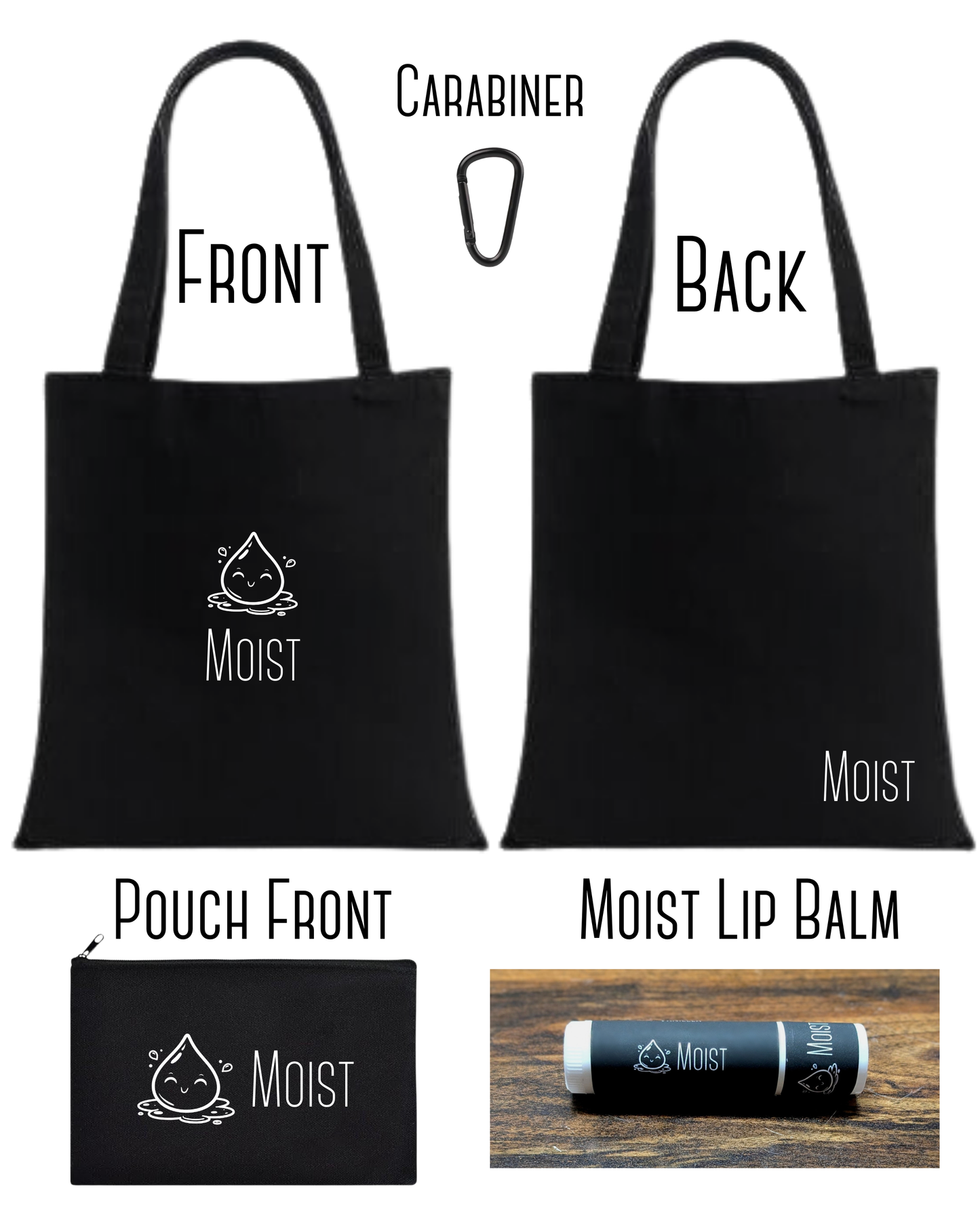 The Moist Bag Set [w moisturizing lip balms]