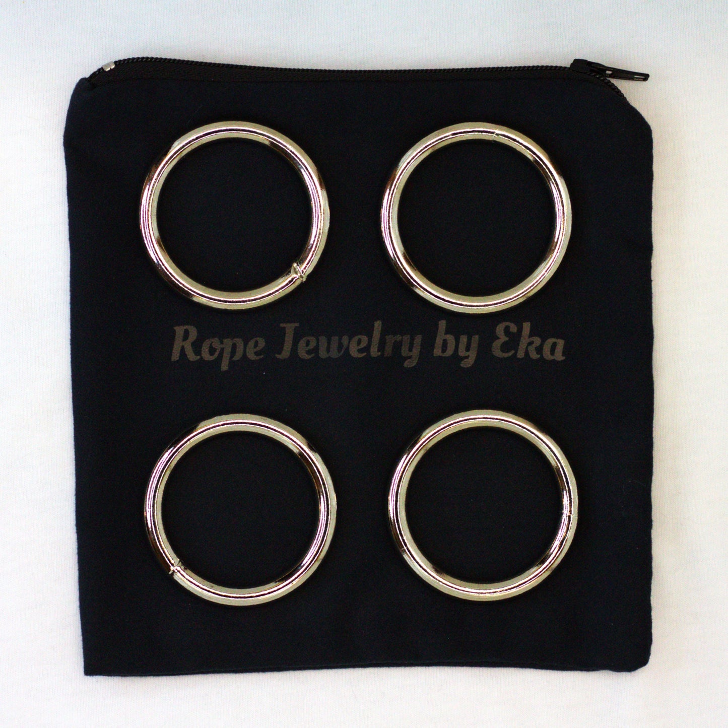 2" Silver Rope Rings