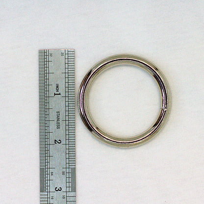 2" Silver Rope Rings