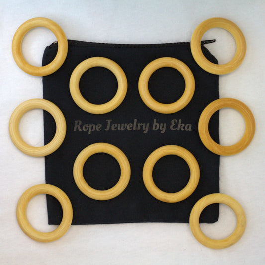 2" Wood Rope Rings