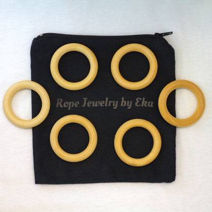 1.5" Wood Rope Rings
