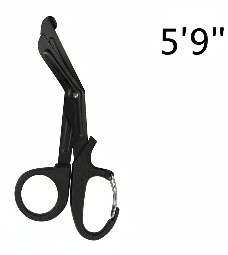 Small 5.9" Safety Shears, with and without handle clip