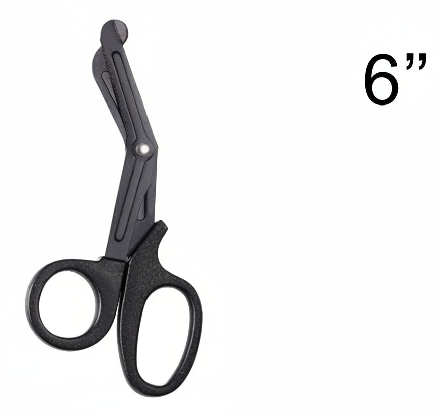 Small 5.9" Safety Shears, with and without handle clip