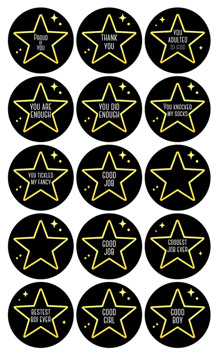 Gold Star Stickers