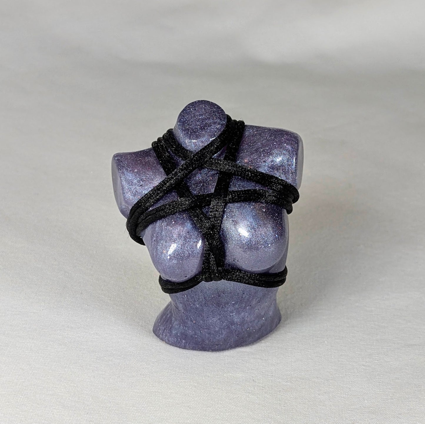 Jojo .5, Grey Purple + Black Rope w Pentagram