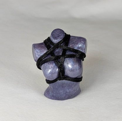 Jojo .5, Grey Purple + Black Rope w Pentagram