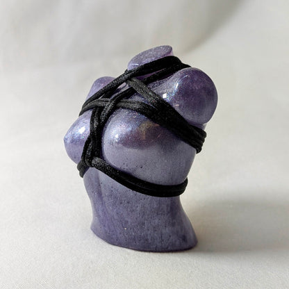 Jojo .5, Grey Purple + Black Rope w Pentagram