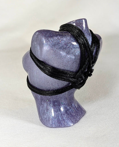 Jojo .5, Grey Purple + Black Rope w Pentagram