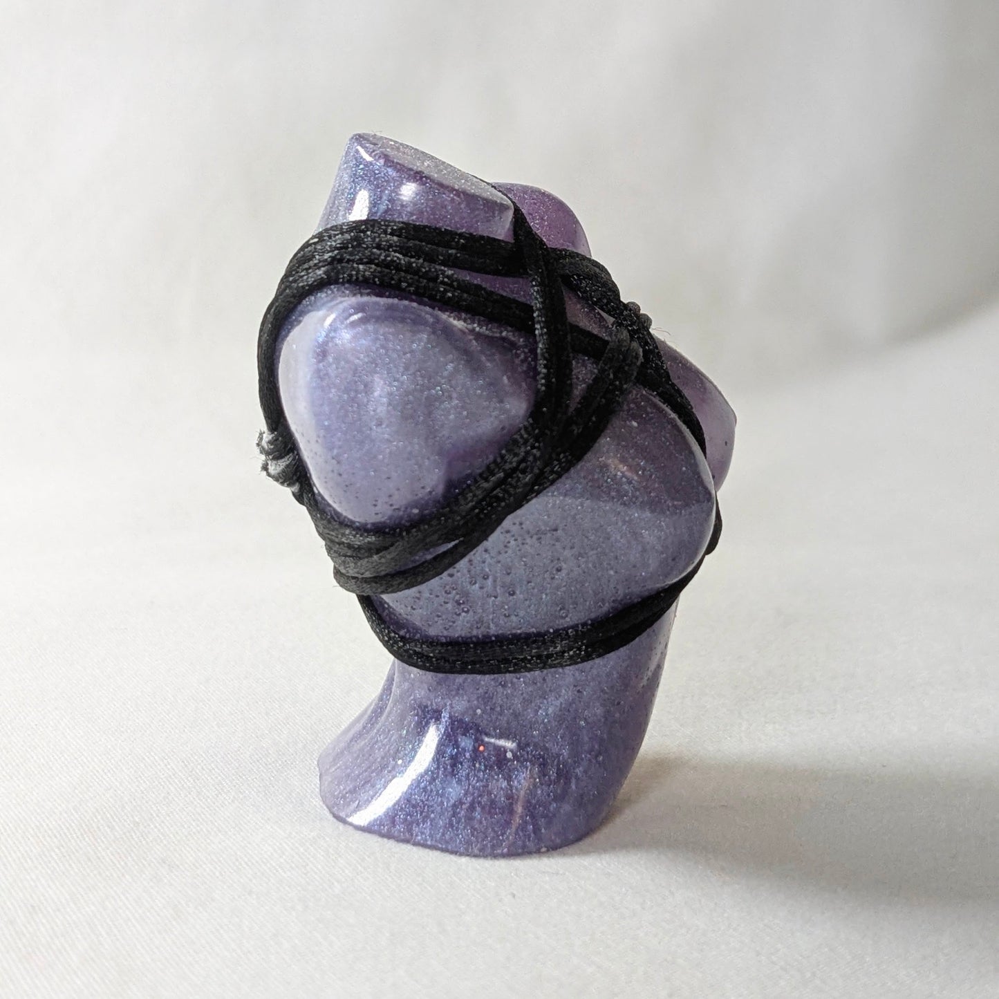 Jojo .5, Grey Purple + Black Rope w Pentagram