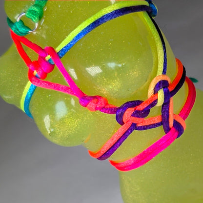 Jojo, UV Yellow + She Loves Me kNot & UV Rainbow Rope