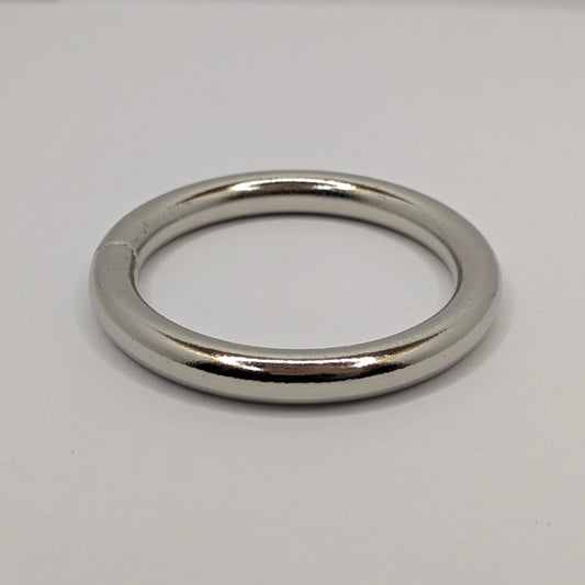 2" Silver Rope Rings