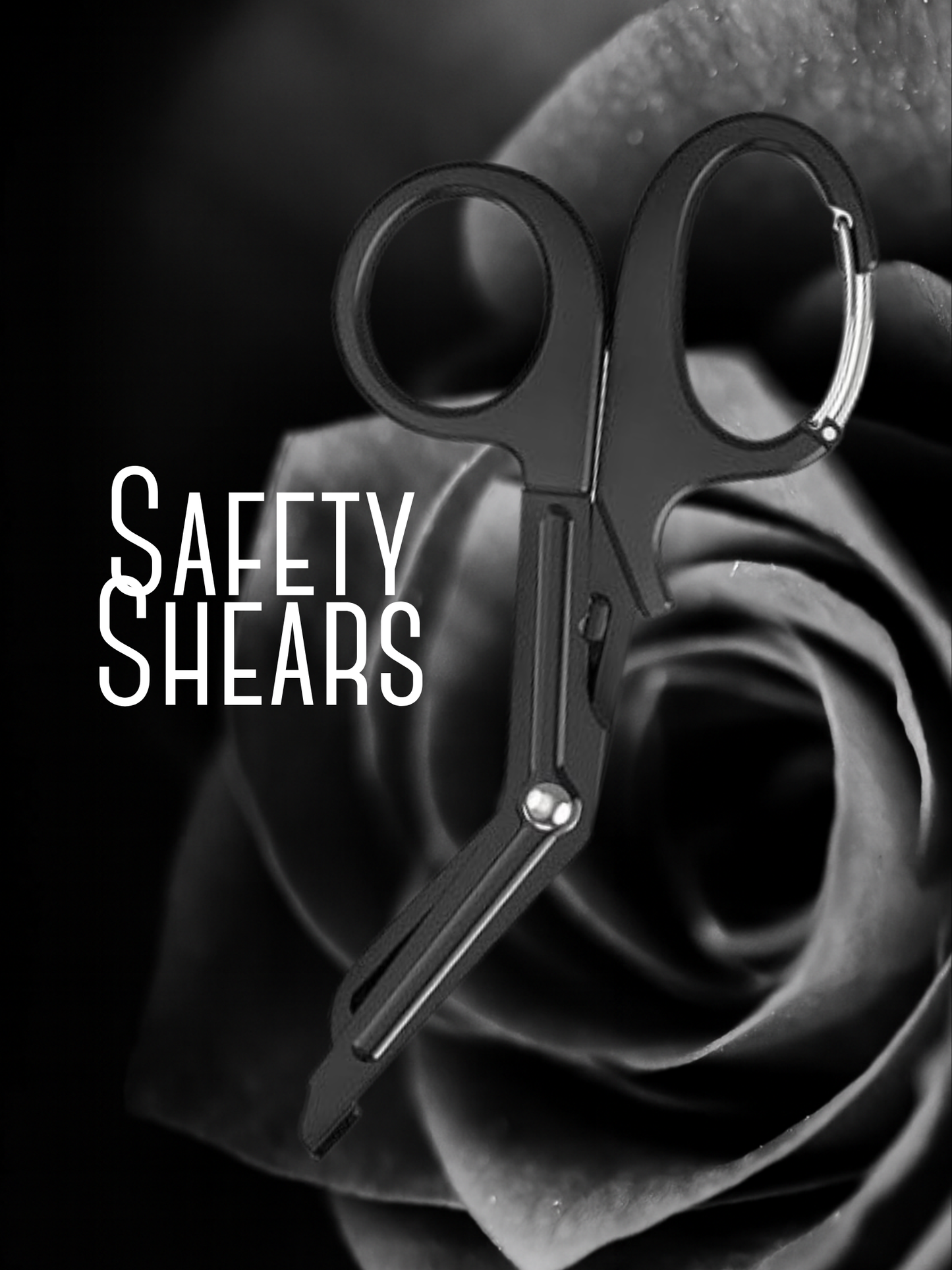 Small 5.9" Safety Shears, with and without handle clip