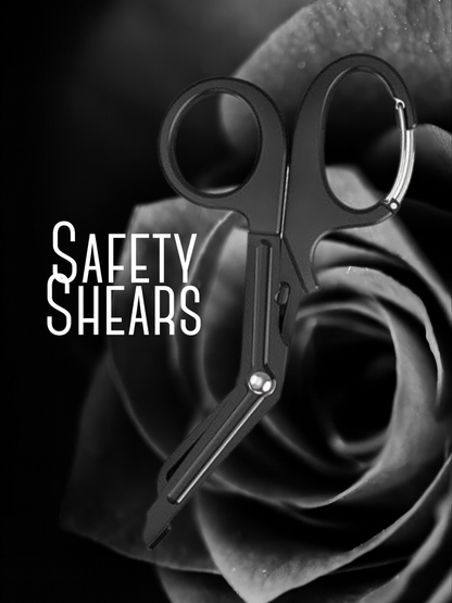 Small 5.9" Safety Shears, with and without handle clip