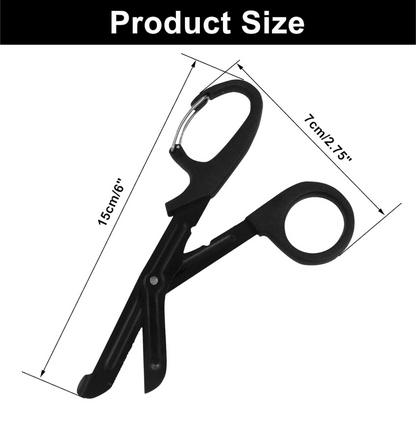 Small 5.9" Safety Shears, with and without handle clip